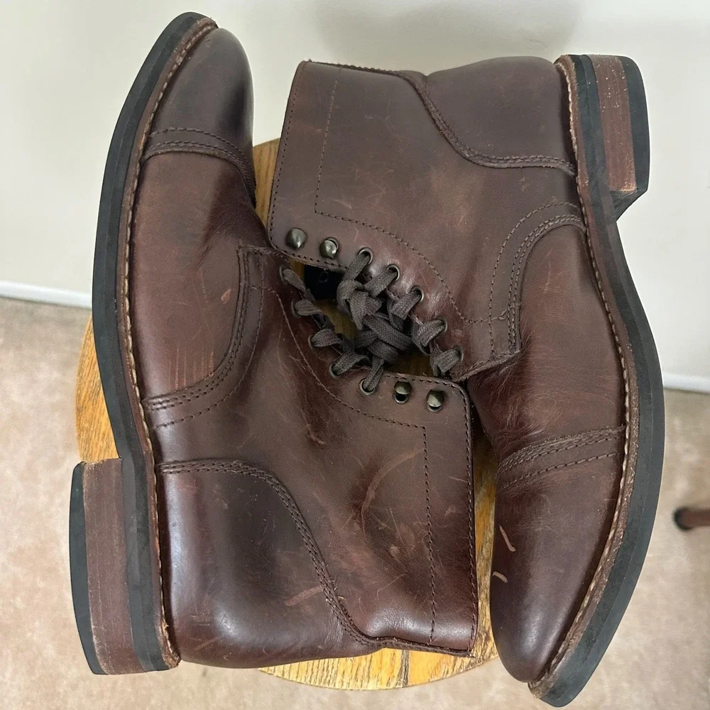 Thursday Boot Company Everyday Mens US 11.5 Captain Boots Brown Leather Ankle